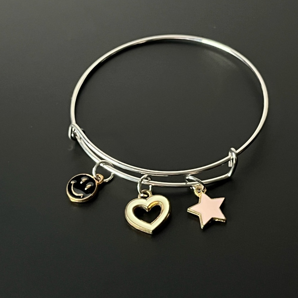 Gold and Silver Charm Bracelet